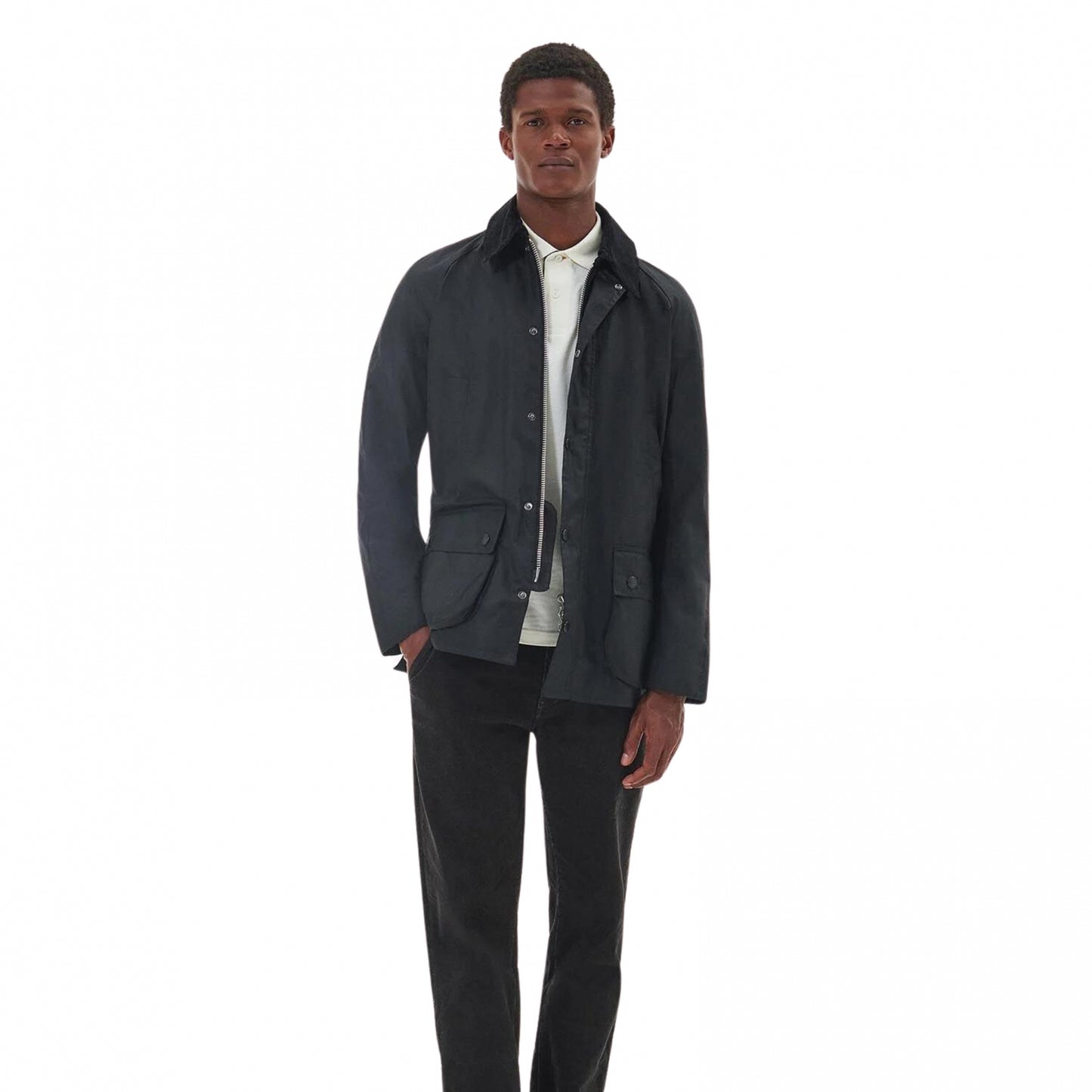 Barbour Ashby Wax Jacket BLACK