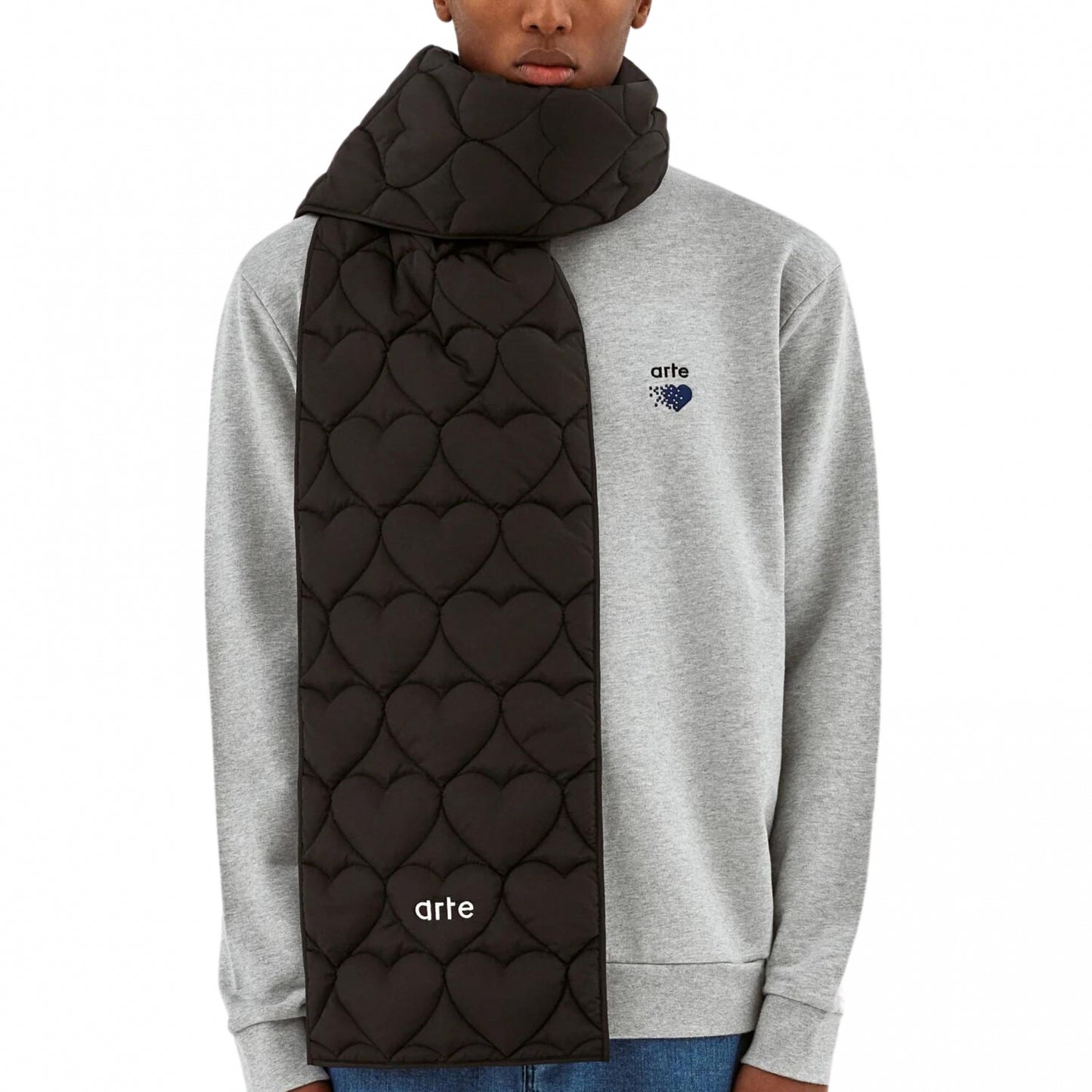 Scarf Art Aaron Padded Scarf BLACK