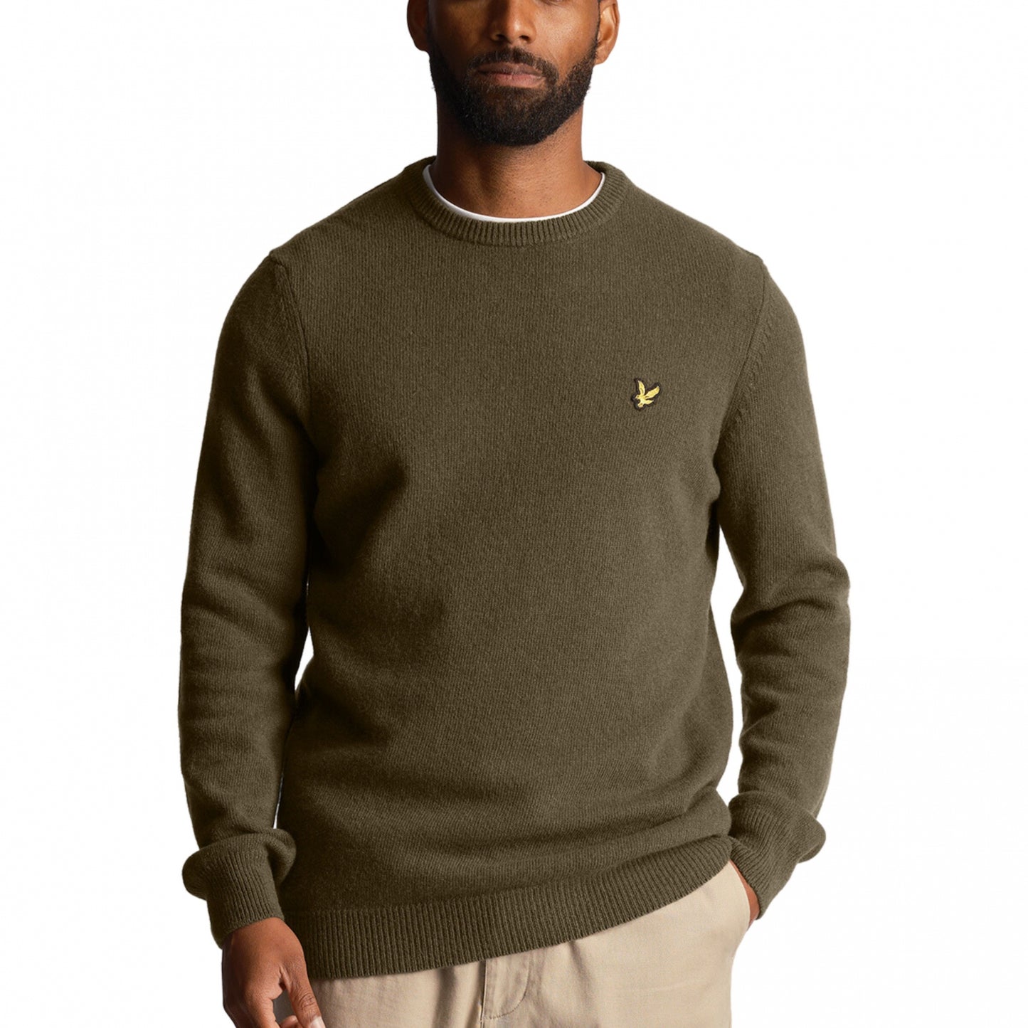 Lyle and Scott Crewneck Lambswool Blend Jum Sweater