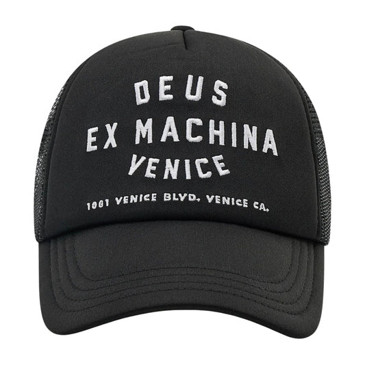 Cappello Deus Venice Address Trucker NERO