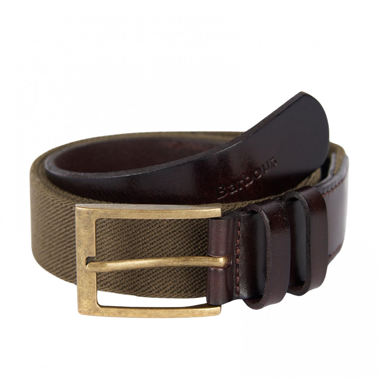 Barbour Albyn Leather Webbing Belt UNIQUE