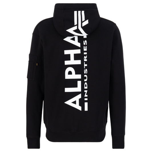 Felpa Alpha Industries Back Print Zip Hoody