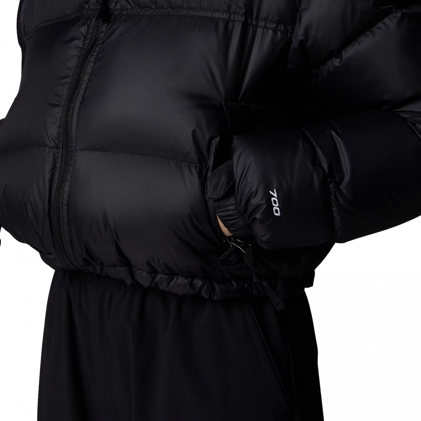 Giubbino TNF Donna Nuptse Short Jacket NERO