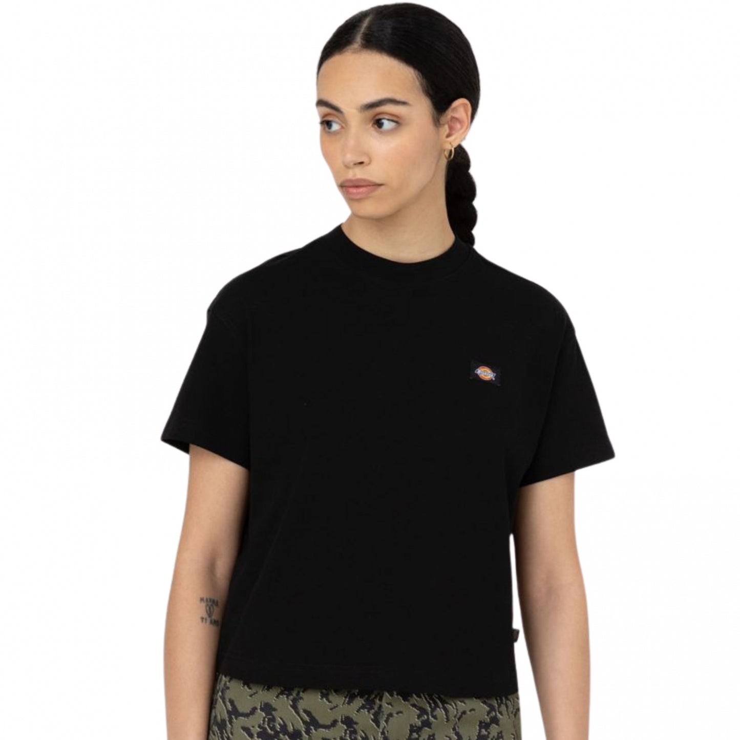 Maglietta Donna Dickies Oakport Boxy SS Tee NERO
