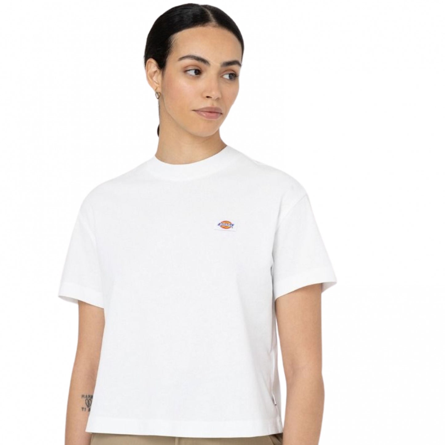 Maglietta Donna Dickies Oakport Boxy SS Tee BIANCO