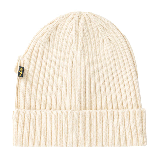 Alpha Industries Utility Beanie Hat WHITE