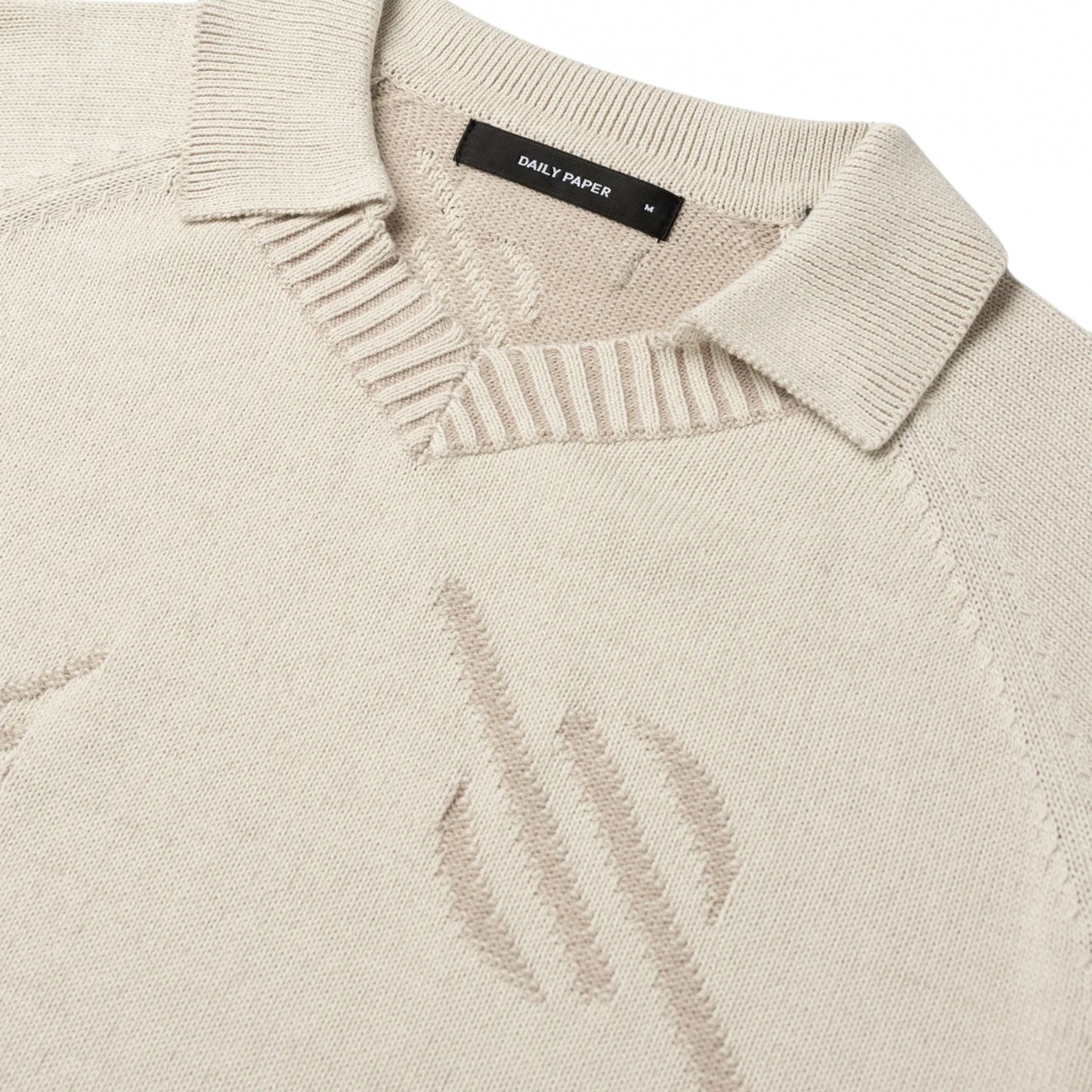 Polo Daily Paper Monogram Polo Knit BEIGE