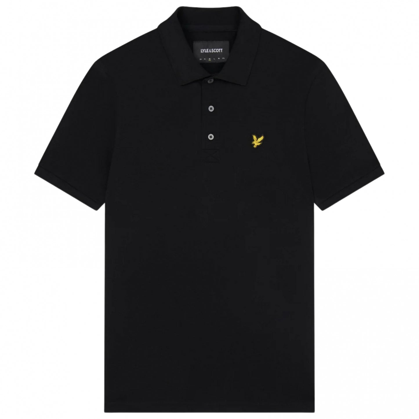 Polo Lyle e Scott Plain Polo Shirt JET BLAC