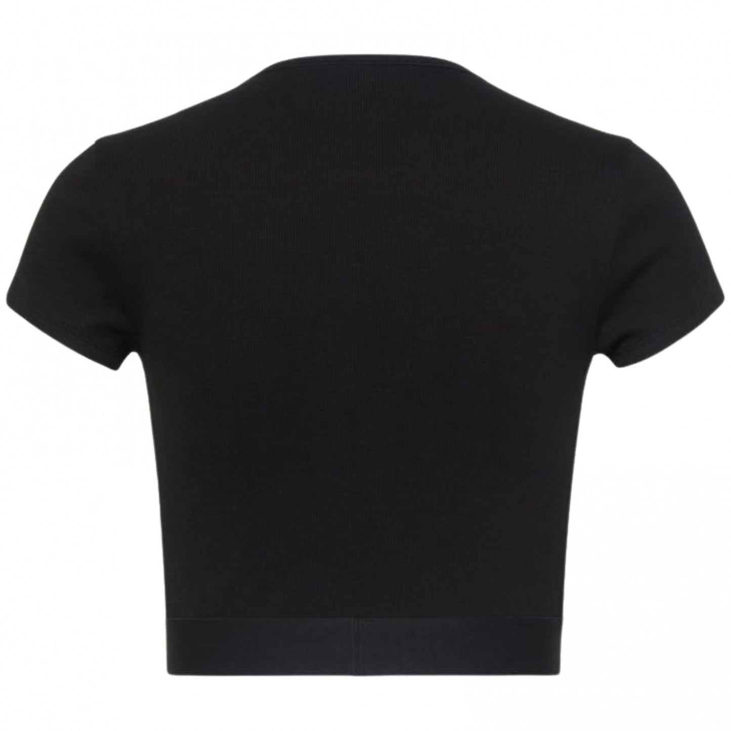 Top Donna Calvin Klein Rib Crop Tee NERO