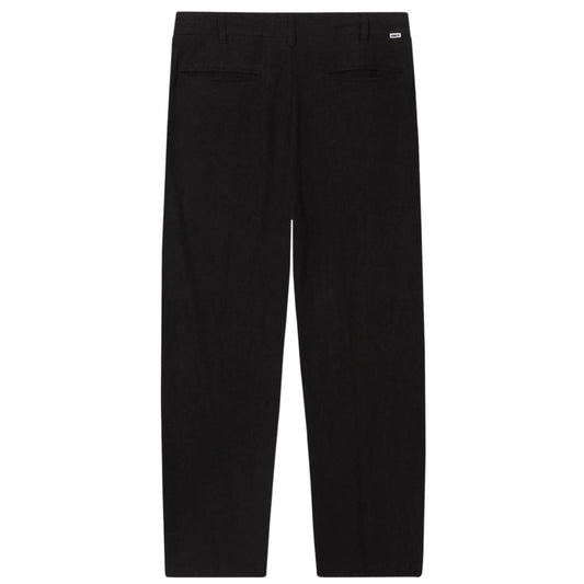 Pantalone Obey Fubar Linen Pleated Pant NERO