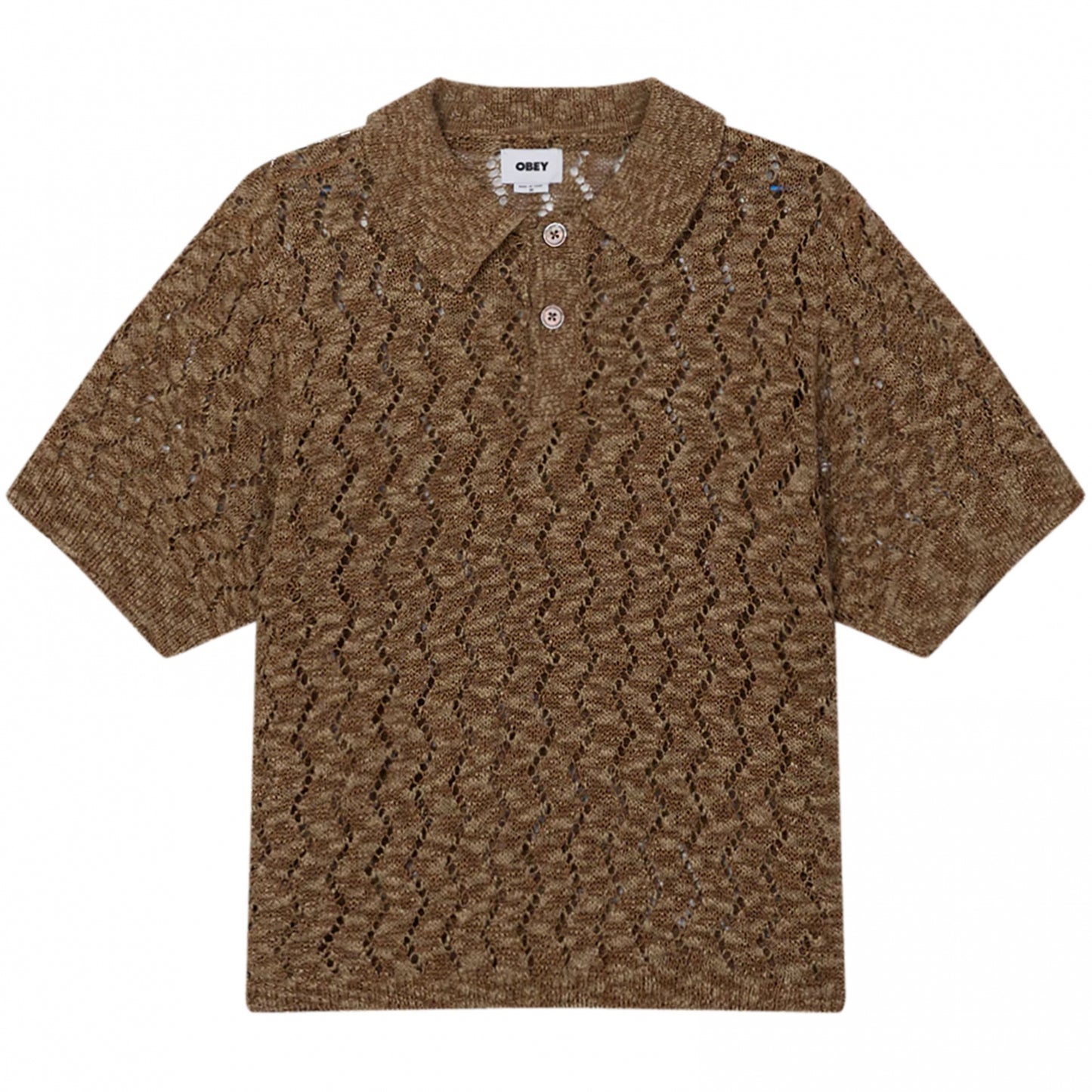 Polo Obey Andre Polo Sweater MARRONE
