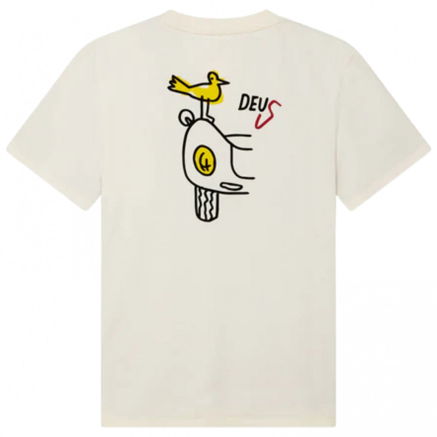 Maglietta Deus Specter Rare Birds Tee BIANCO