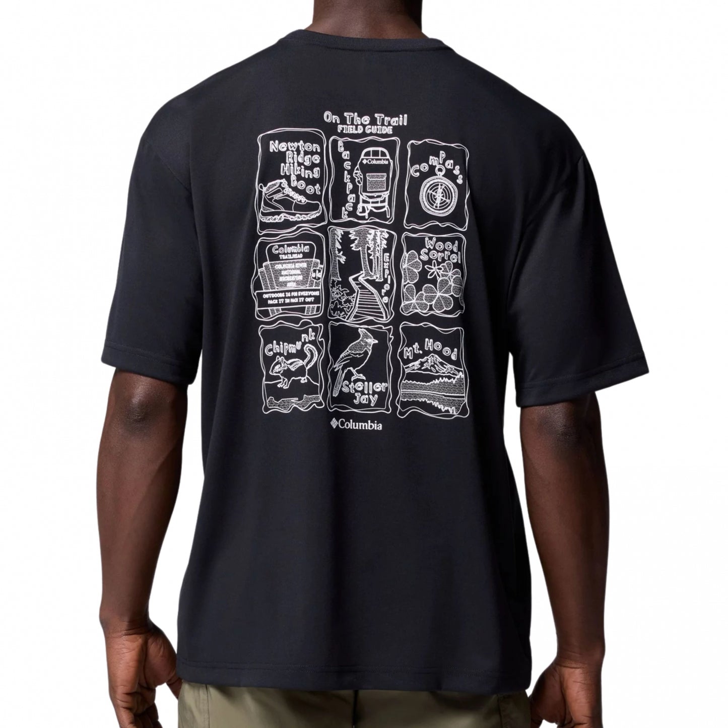 Maglietta Columbia Cedar Trail Back Graphic Tee NERO
