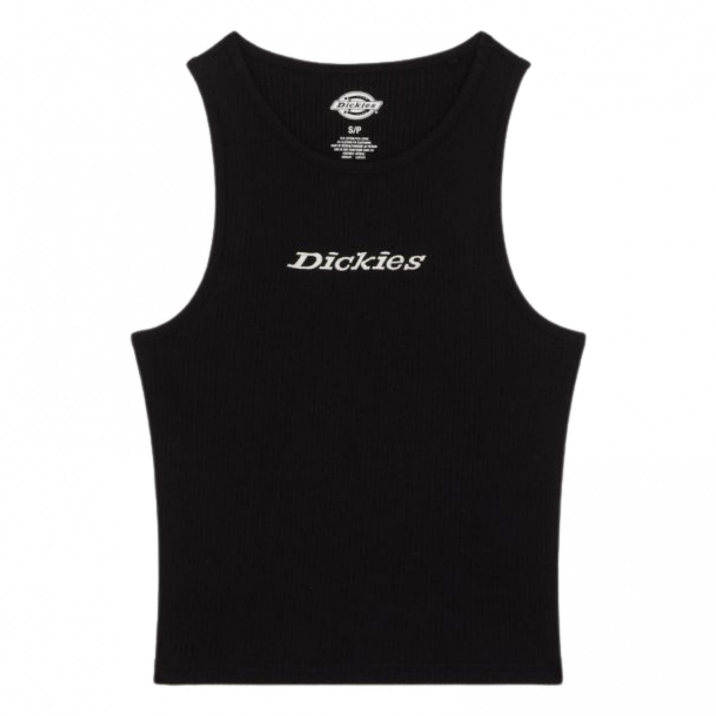 Top Donna Dickies Rib Top NERO