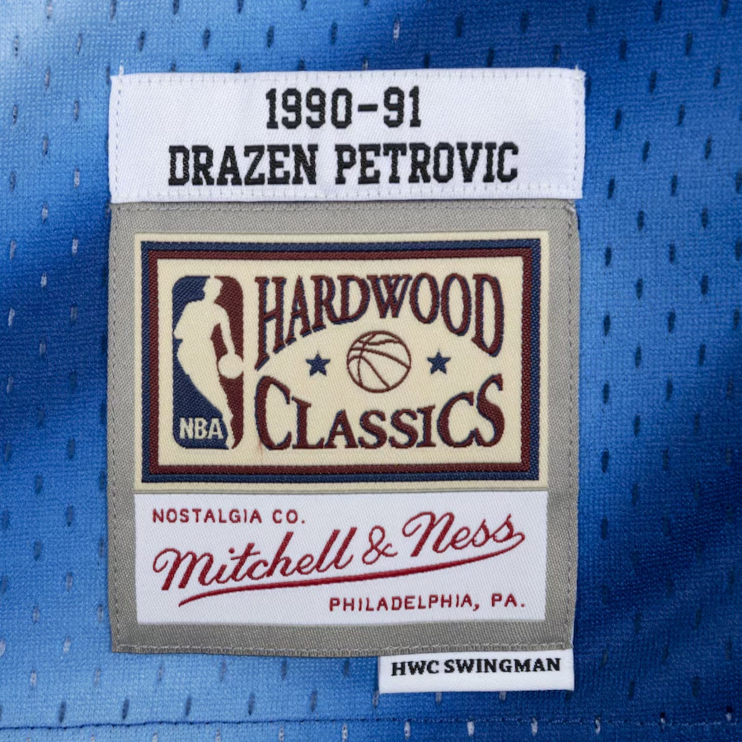 Canotta M&N Swingman Jersey Nets 1990 Drazen Petro