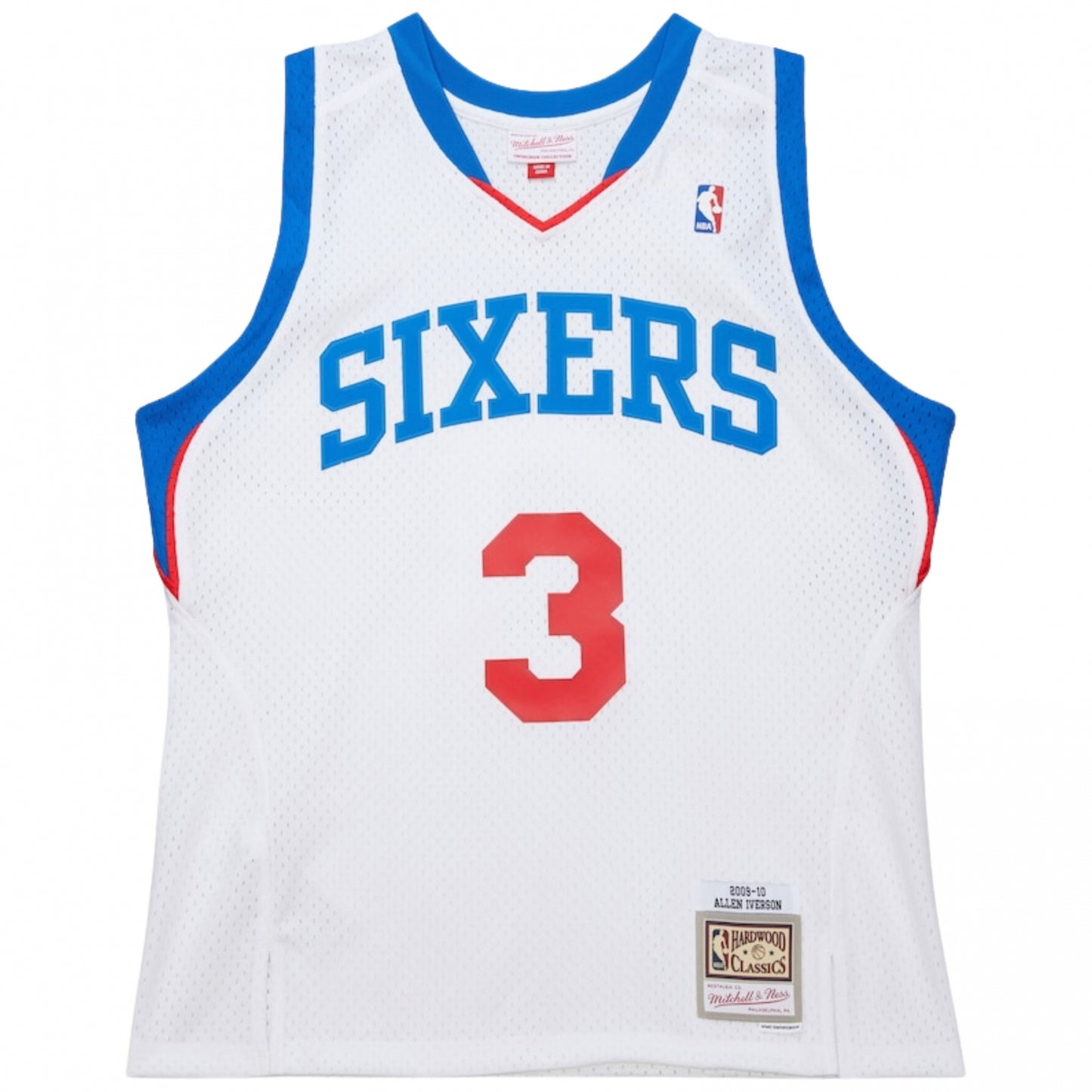 Canotta M&N NBA White Jersey 76ERS 2009 Allen Iver