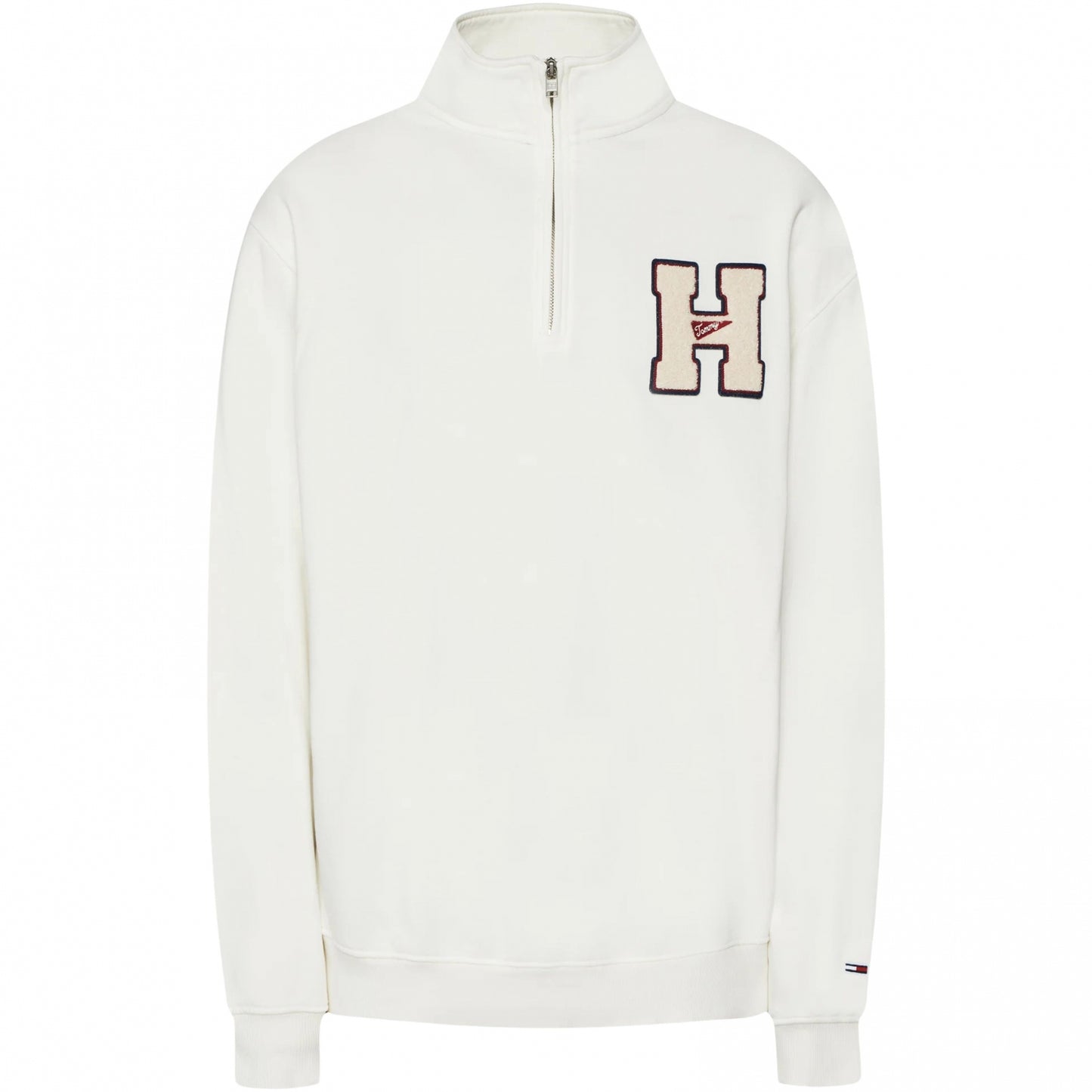 Felpa Tommy Jeans 1/4 Zip Towel Patch
