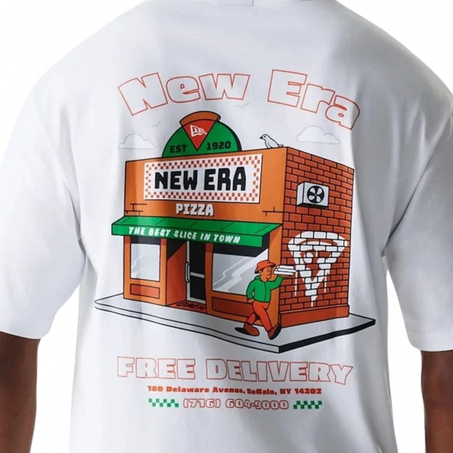 Maglietta New Era NE Graphic Tee BIANCO