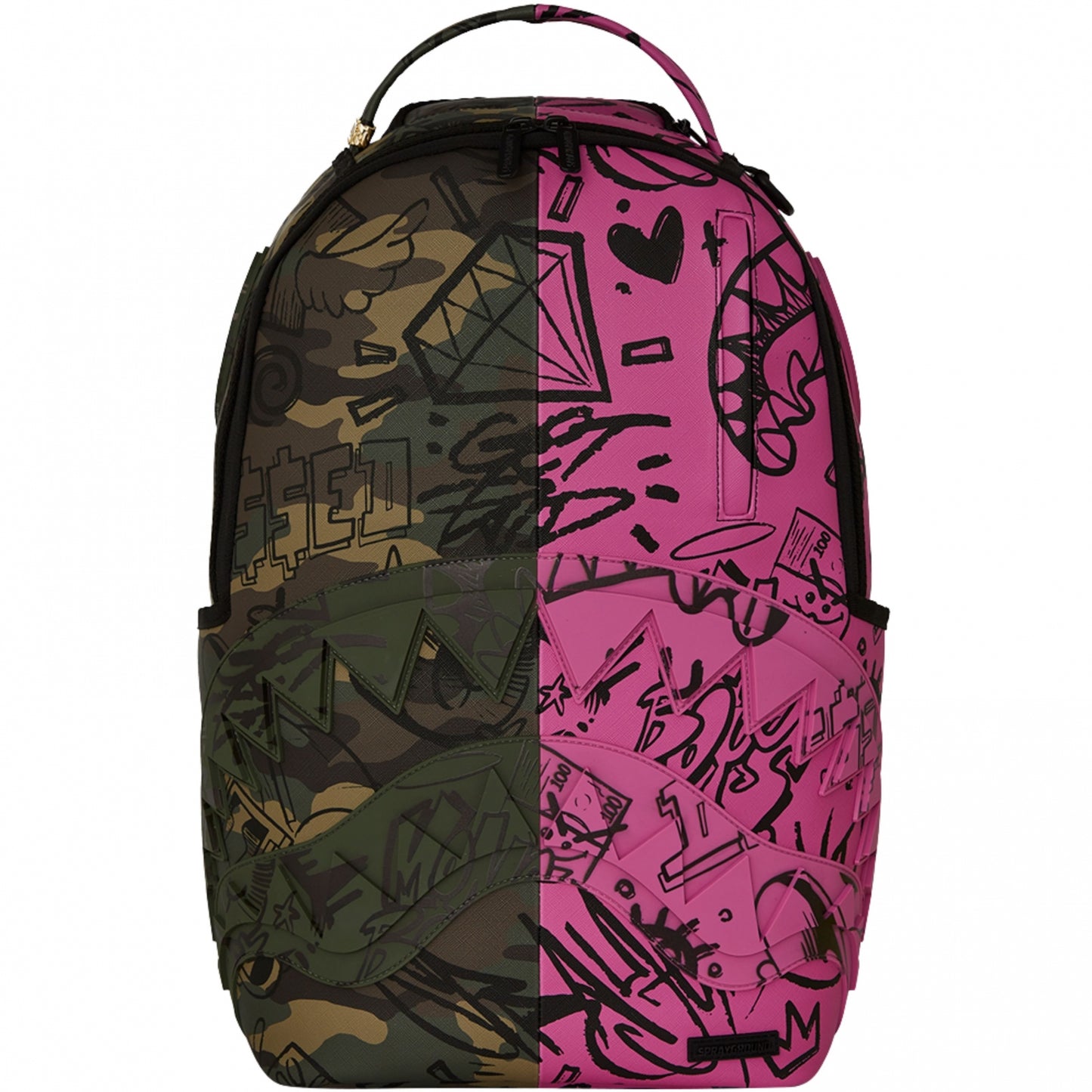Zaino Sprayground Split Pink and Camo DLX Backpack