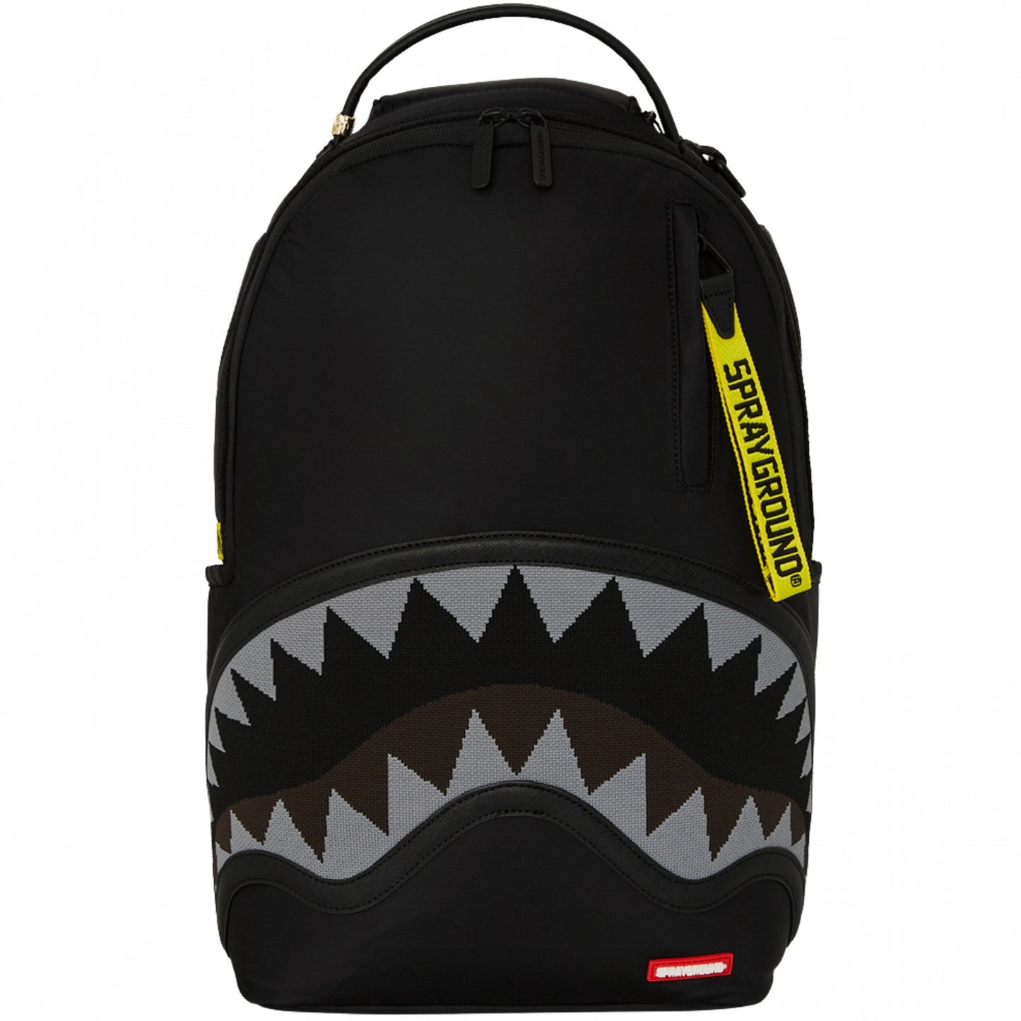 Zaino Sprayground Shark Central Yellow Tape Satin UNICO