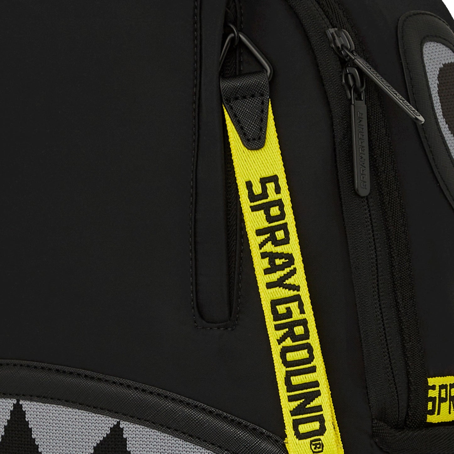 Zaino Sprayground Shark Central Yellow Tape Satin UNICO