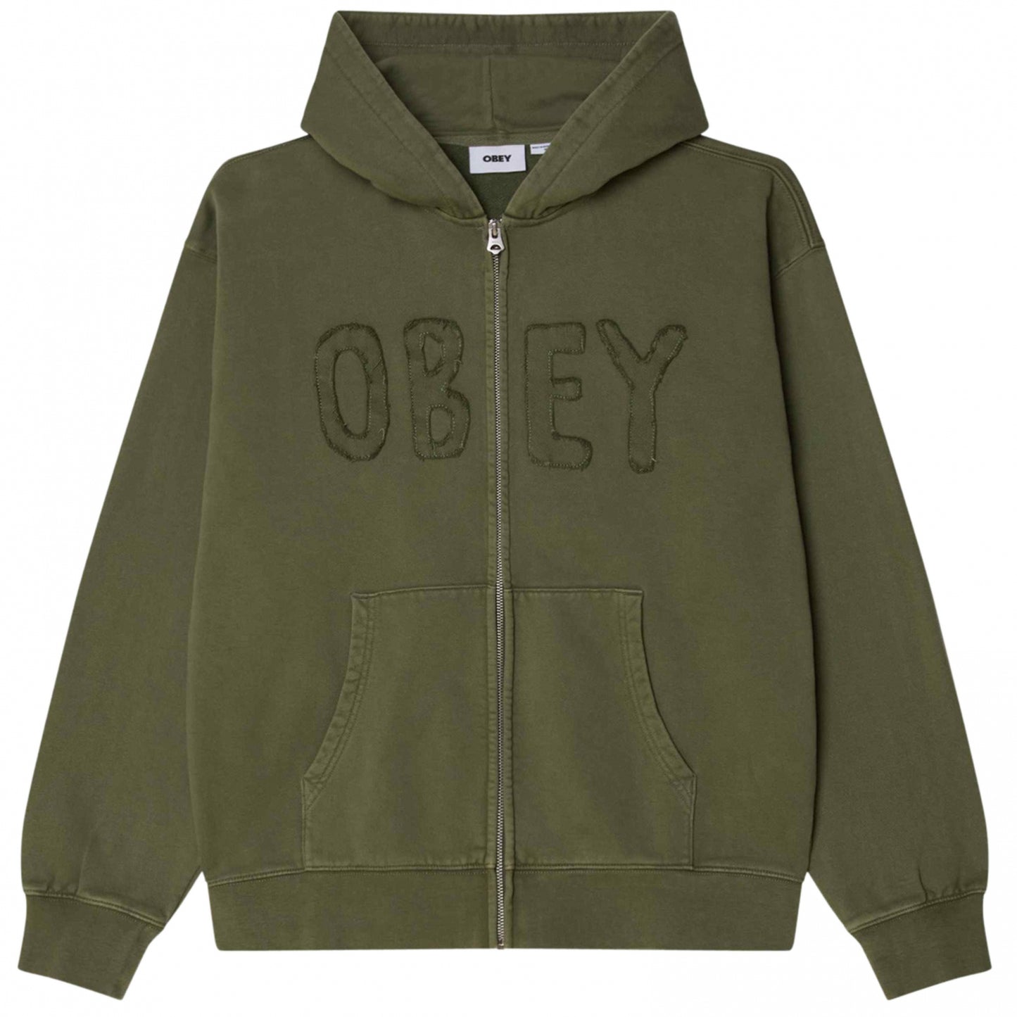 Felpa Obey Hybrid Faded Zip Hood Fleece UNICO