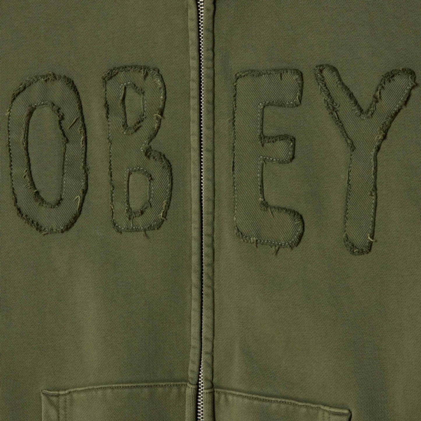Felpa Obey Hybrid Faded Zip Hood Fleece UNICO