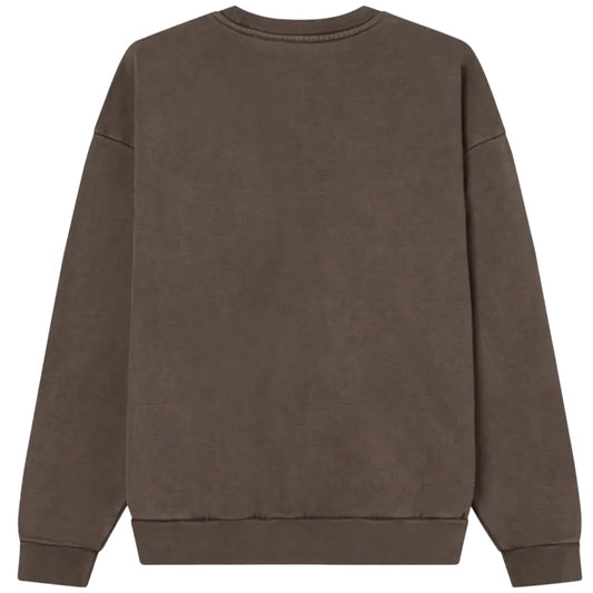 Felpa Obey Lowercase Pigment Crew Fleece NERO