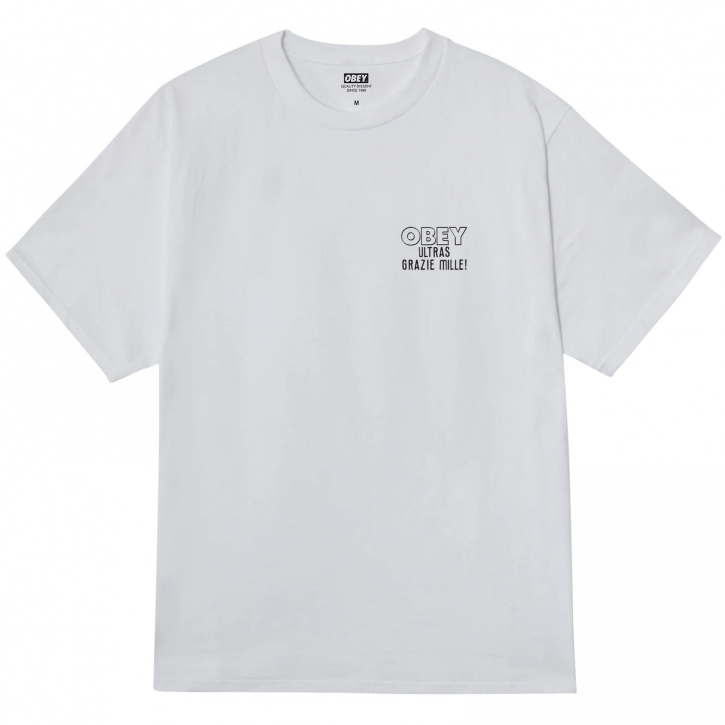 Maglietta Obey Ultras Tee BIANCO