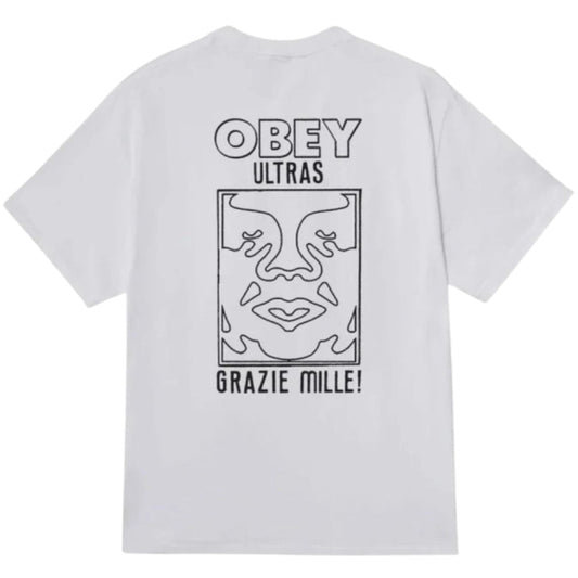 Maglietta Obey Ultras Tee BIANCO