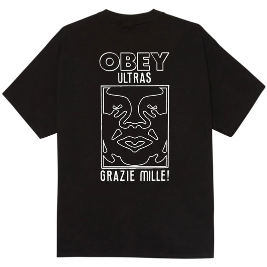 Maglietta Obey Ultras Tee NERO