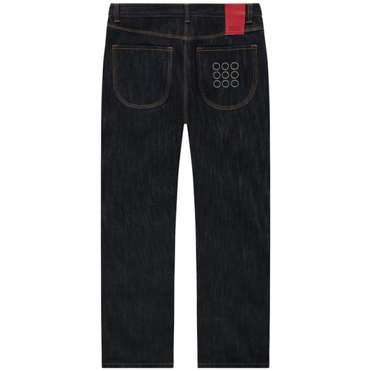 Jeans TNO 9 Dots Slub Relaxed Jeans BLU