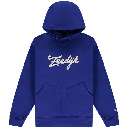 Felpa TNO Zeedijk Double Pocket Hoodie BLU