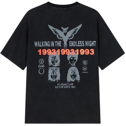 Maglietta Acupuncture Endless Tee NERO