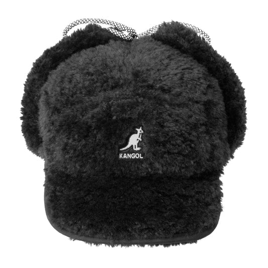 Cappello Kangol Faux Shearling Utility Cap NERO