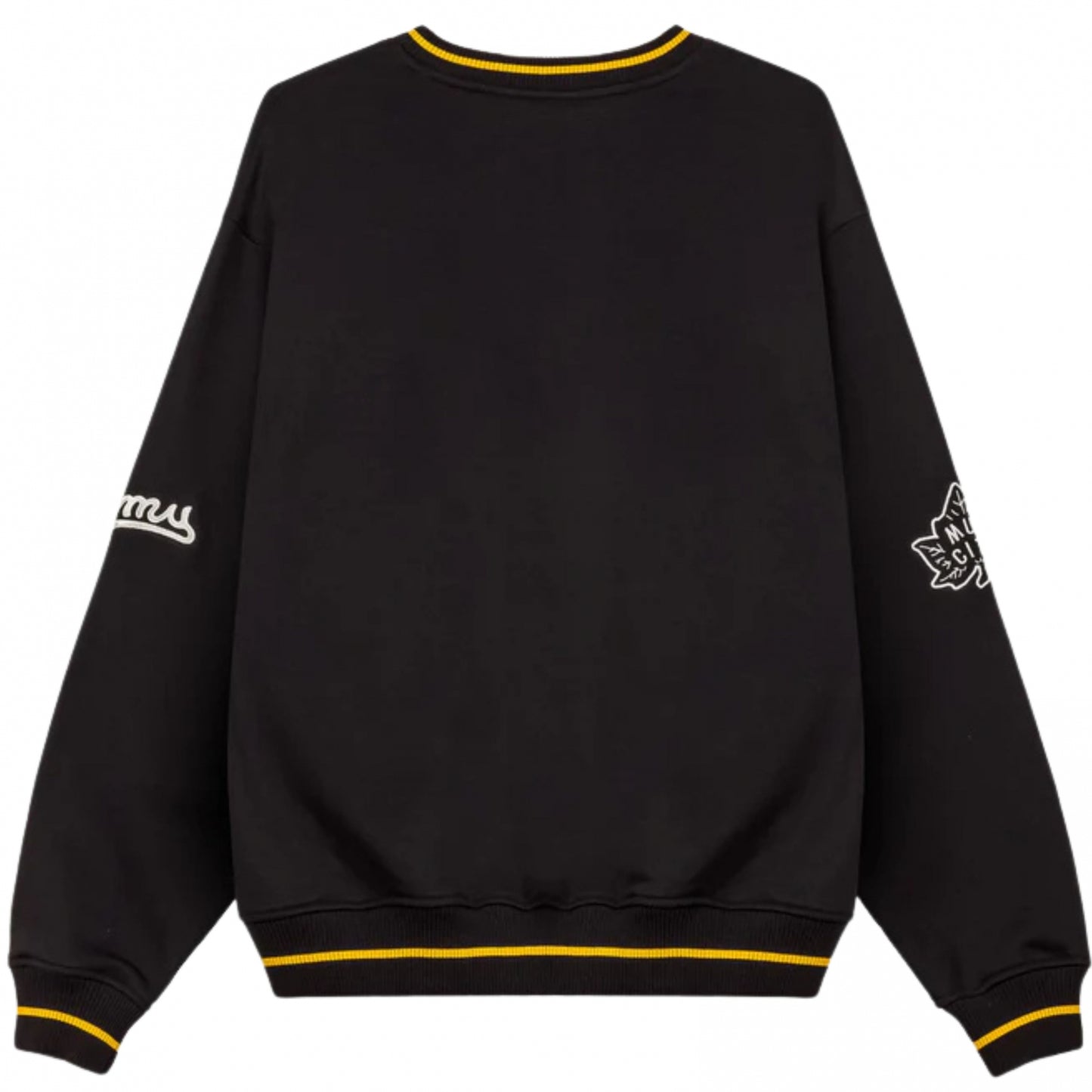 Felpa Grimey V Neck Vintage Crewneck NERO