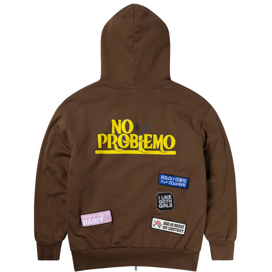 Felpa NoProblemo Sticker Zip Thru Hoodie
