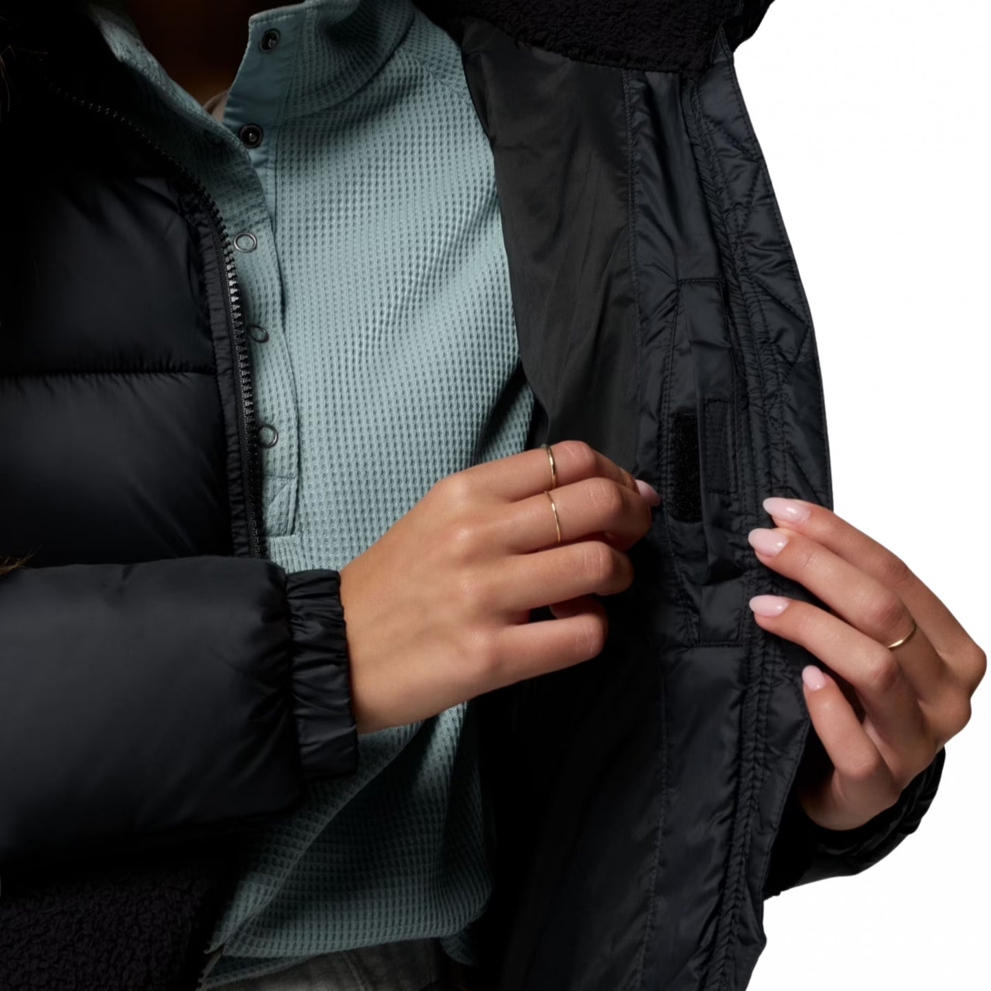 Giubbino Columbia Leadbetter Point II Sherpa Hybri NERO