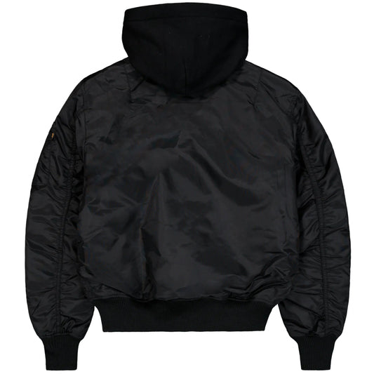 Giubbino alpha Industries MA-1 TT Hood NERO
