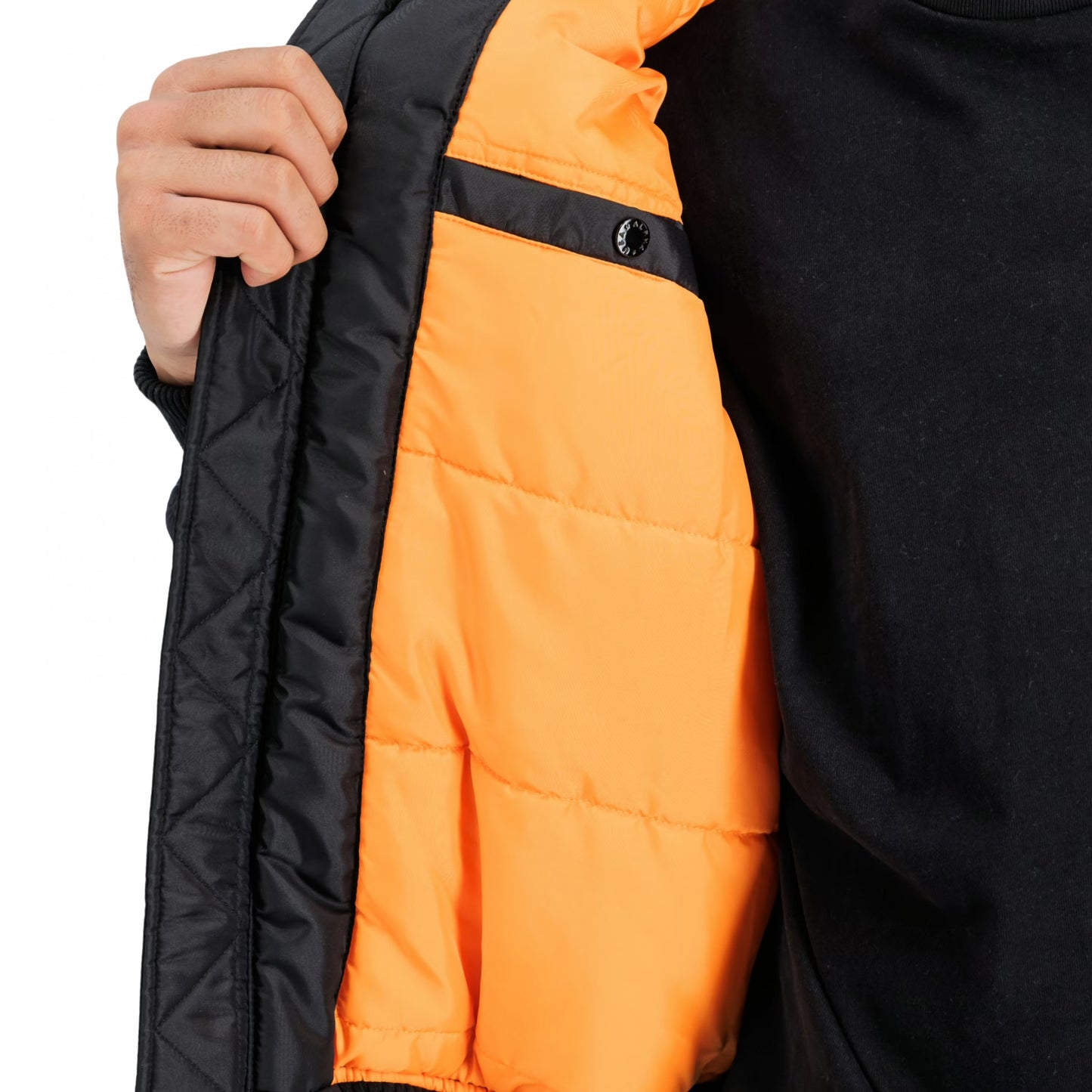 Giubbino alpha Industries MA-1 TT Hood NERO