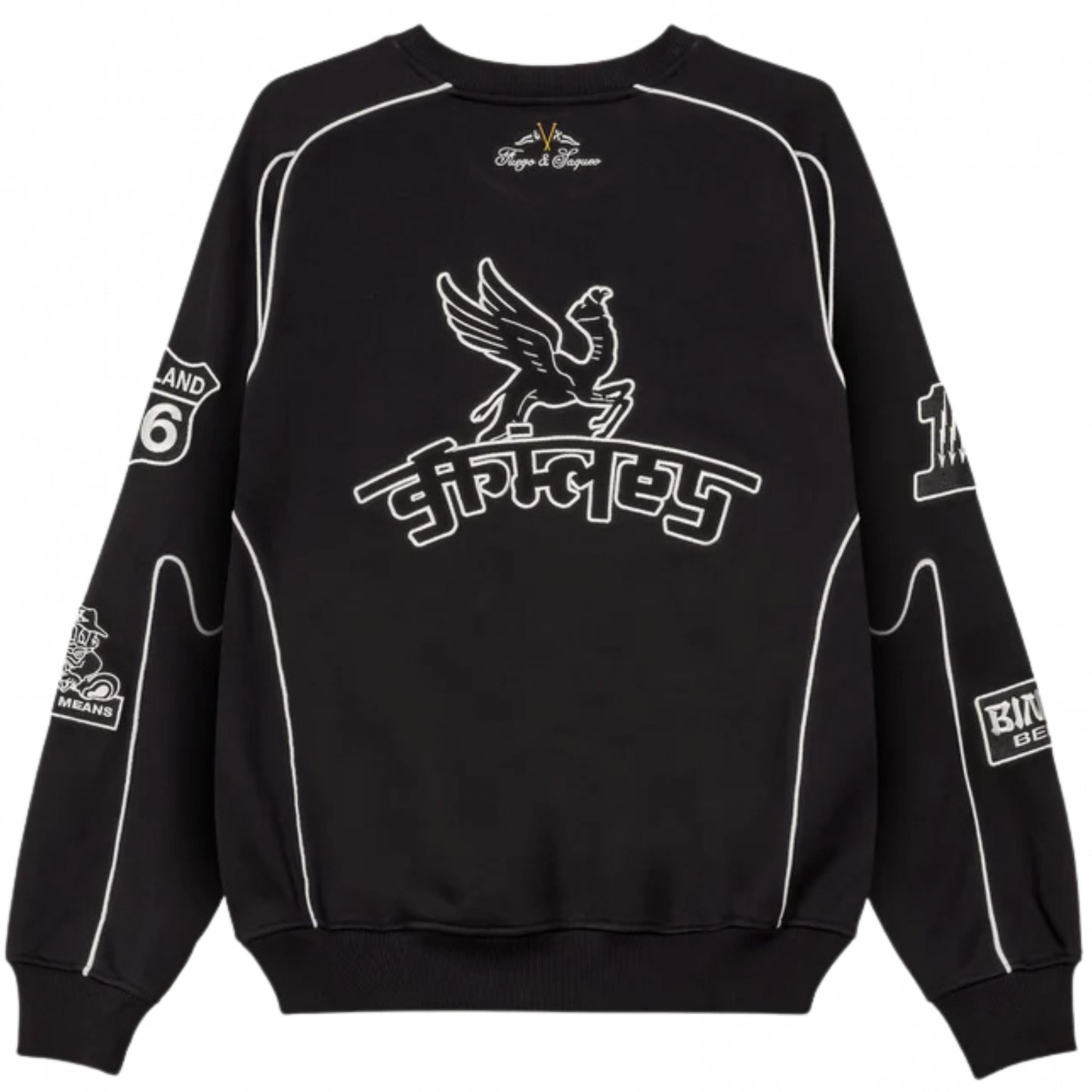 Felpa Grimey Vintage Crewneck NERO