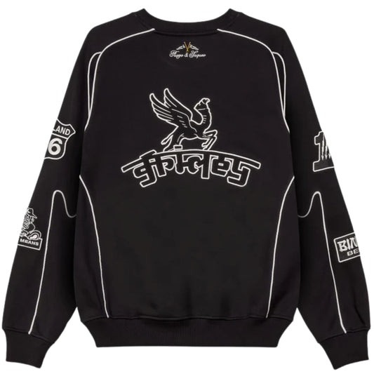 Felpa Grimey Vintage Crewneck NERO