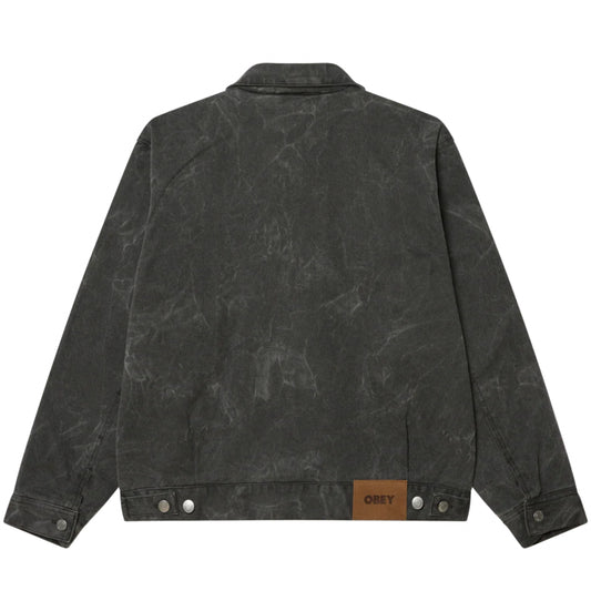 Giacca Obey Workman Zip Jacket NERO