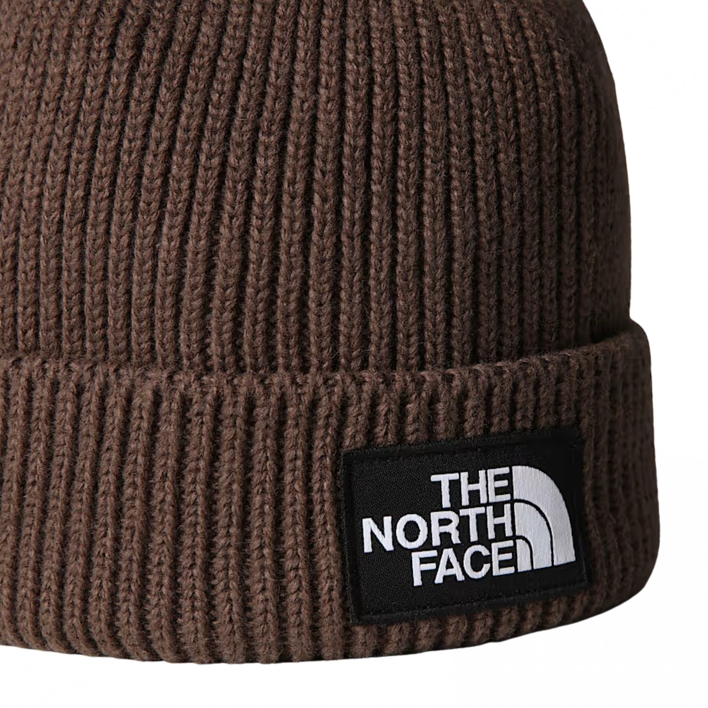 Cappello TNF Logo Box Cuffed Beanie MARRONE