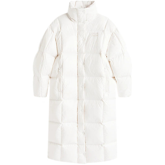 Cappotto Tommy Jeans Alaska Grid Shiny Down Puffer BIANCO