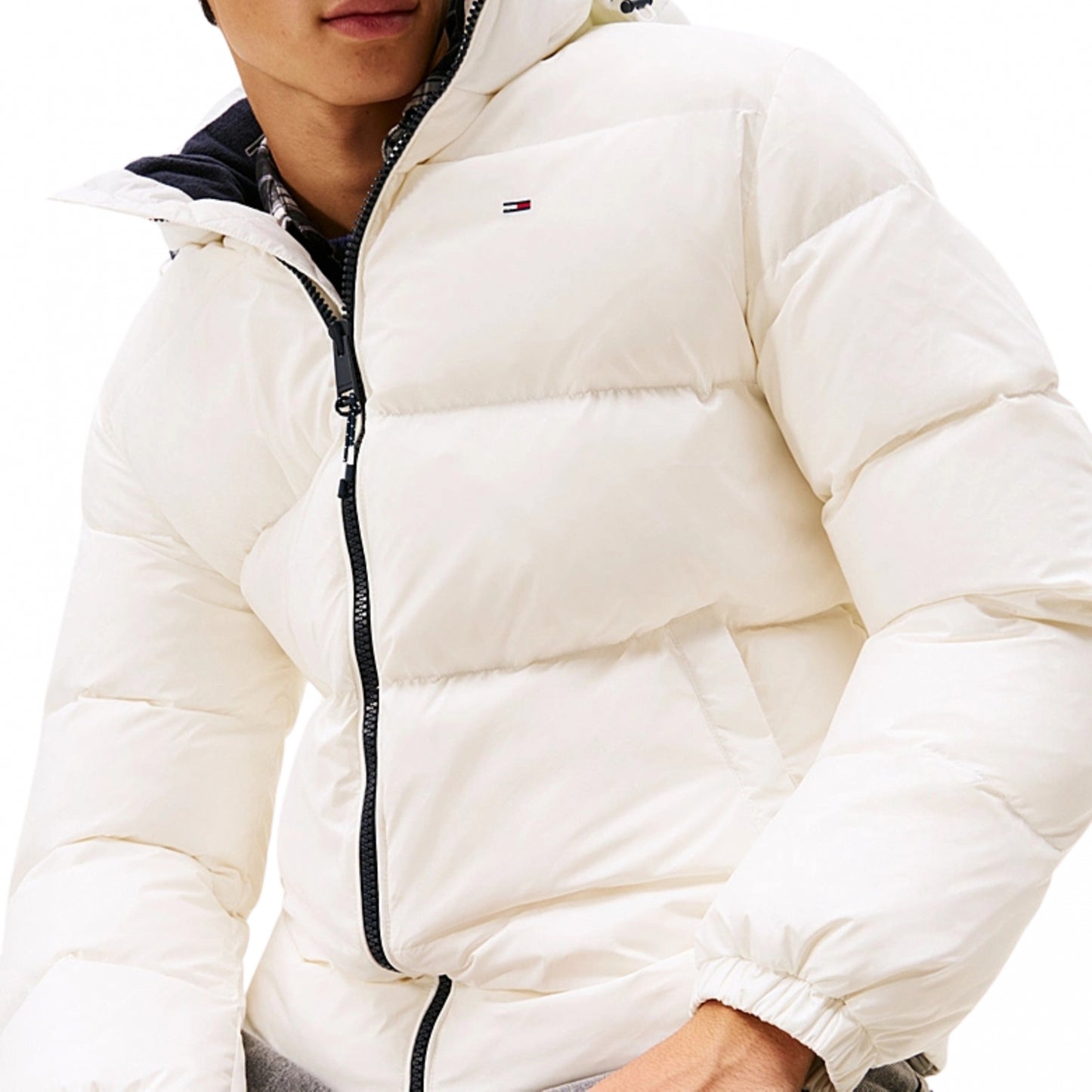 Giubbino Tommy Jeans Essential Down Jacket BIANCO