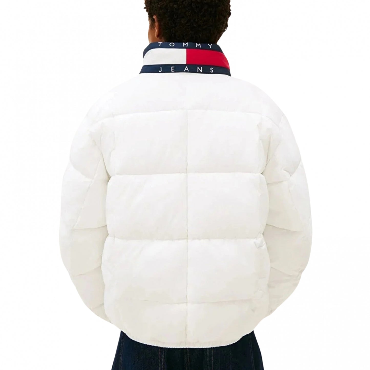 Giubbino Tommy Jeans Collar Puffer BIANCO