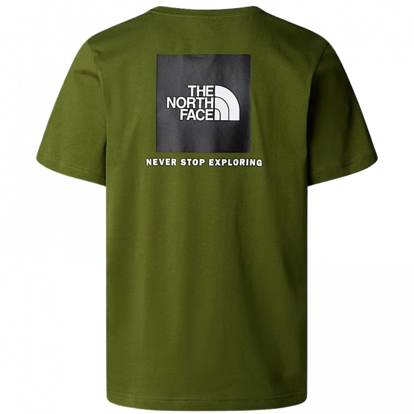 Maglietta TNF SS Box Never Stop Exploring Tee VERDE