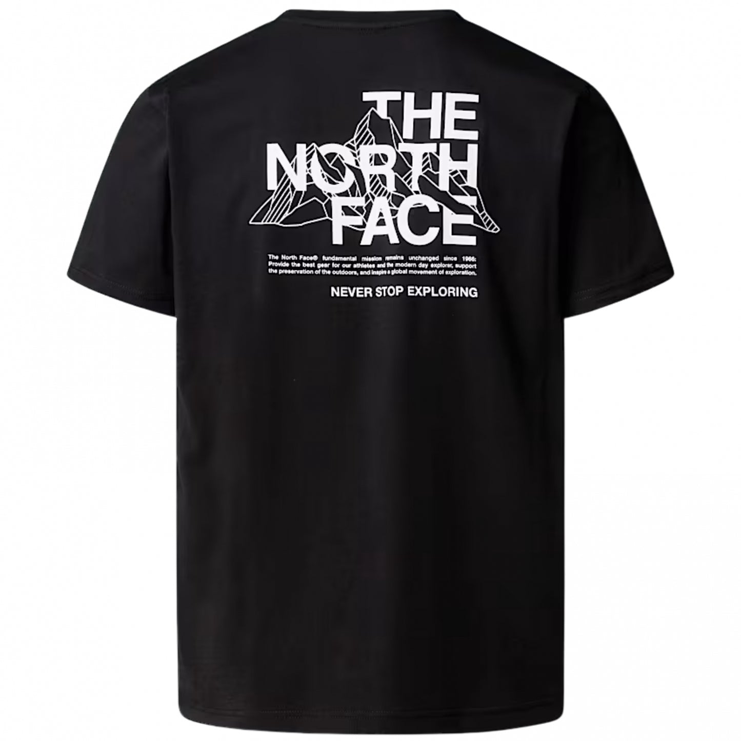 Maglietta TNF Mountain Sketch SS Tee NERO