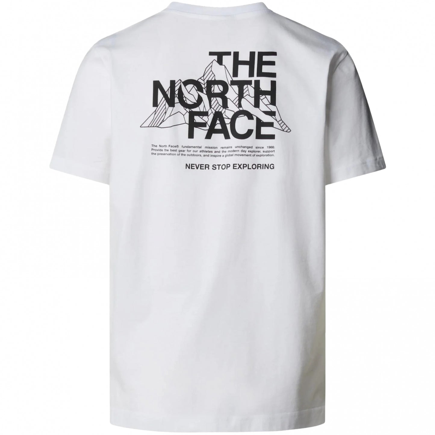 Maglietta TNF Mountain Sketch SS Tee BIANCO